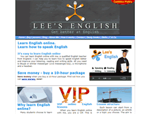 Tablet Screenshot of leesenglish.com